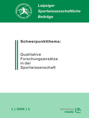 cover image of Leipziger Sportwissenschaftliche Beiträge